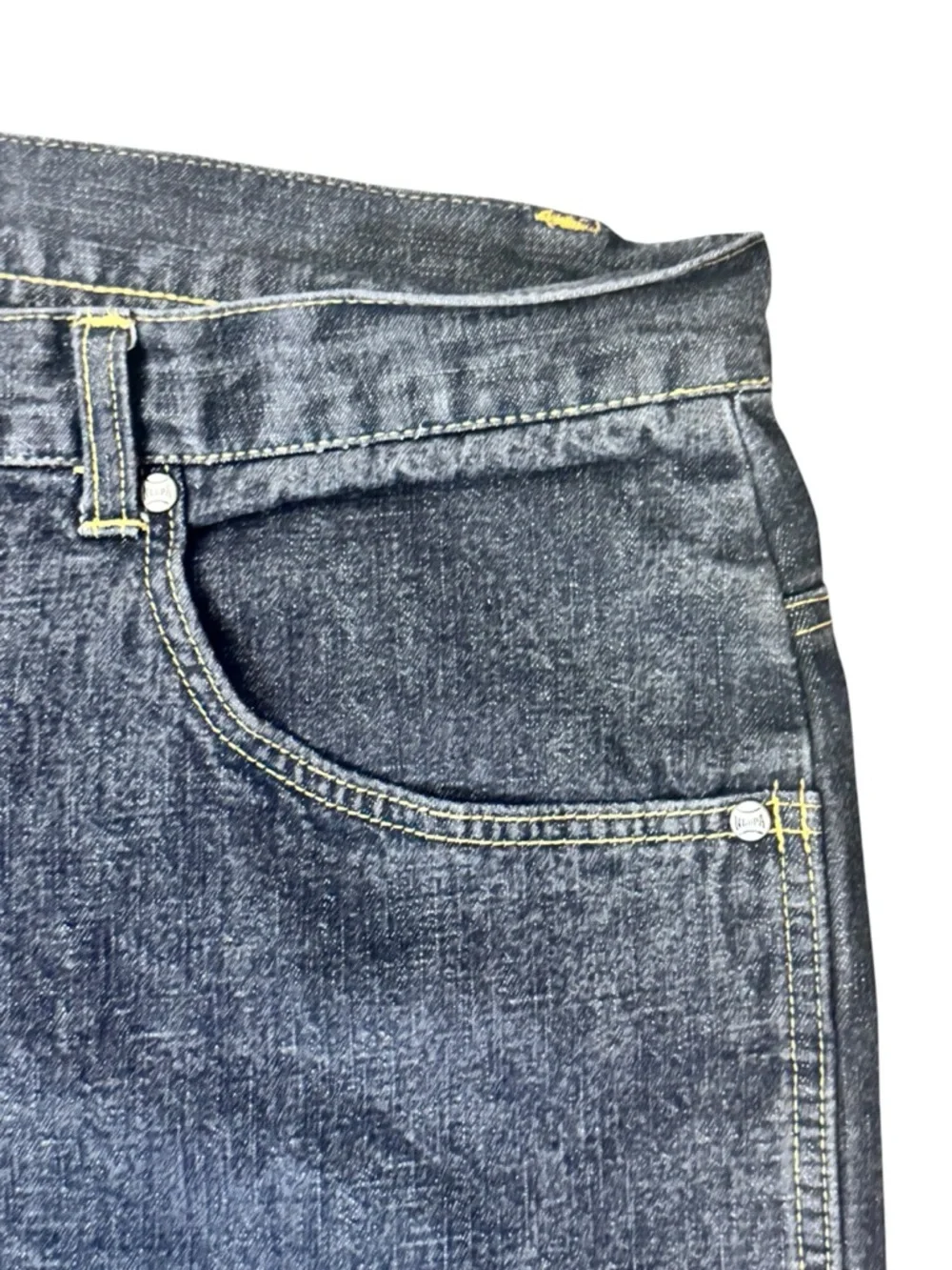 Negro League Baseball Players Association VTG Denim Patched Jeans 38x34 - Picture 4 of 10